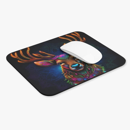 Psychedelic Deer Mouse Pad - Colorwink