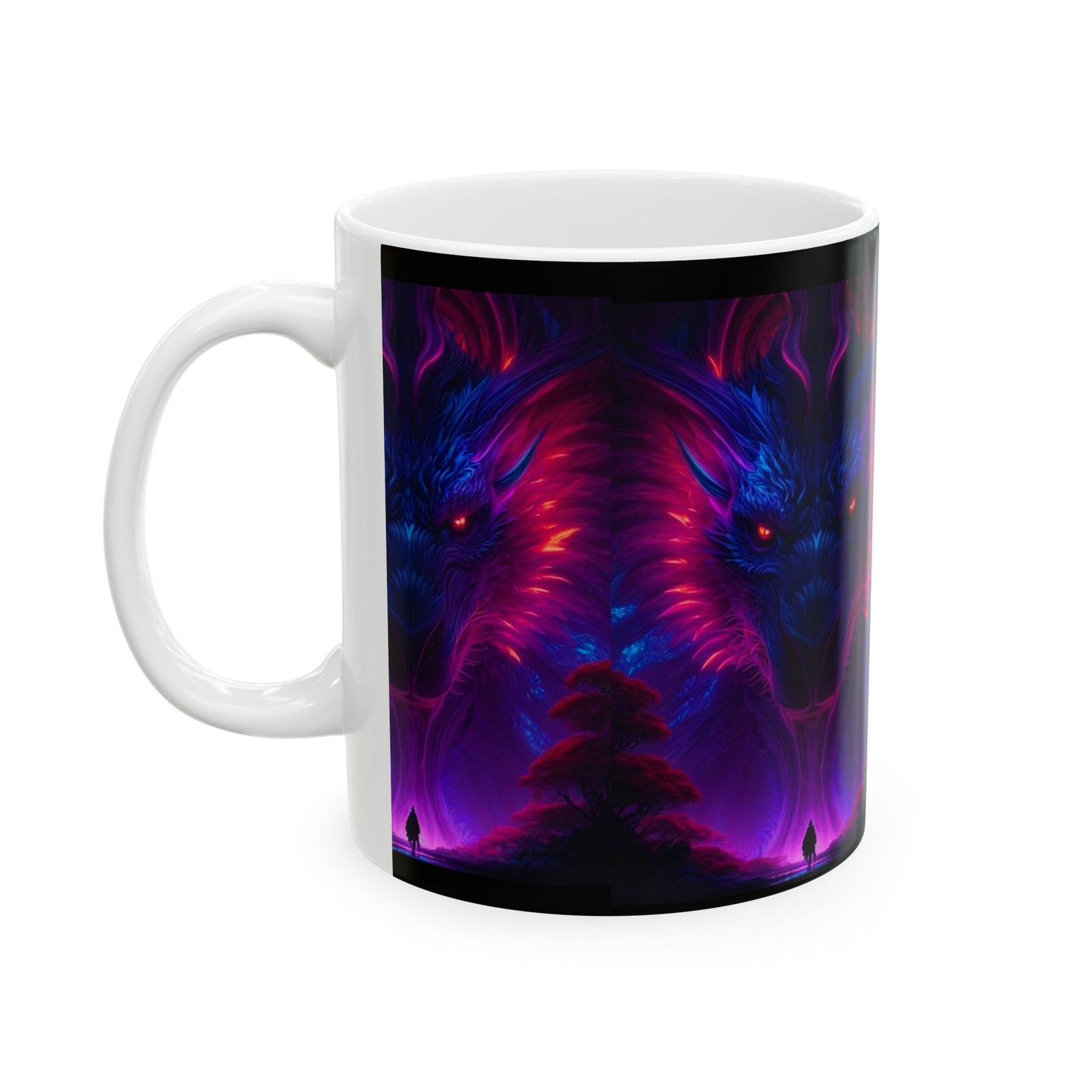 Psychedelic Dragon Coffee Mug - Colorwink