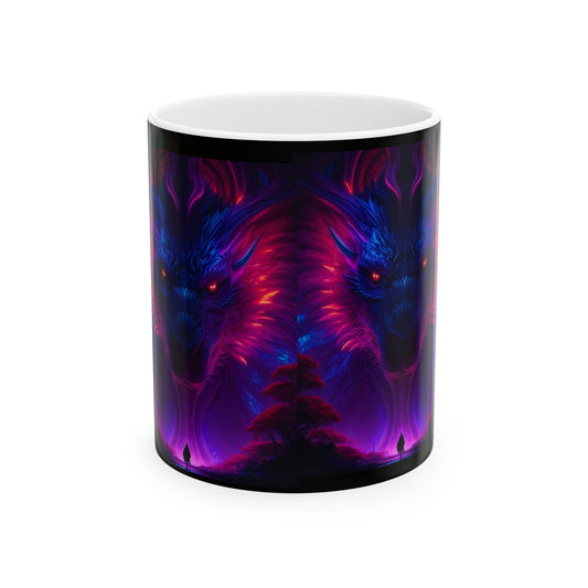 Psychedelic Dragon Coffee Mug - Colorwink