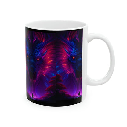 Psychedelic Dragon Coffee Mug - Colorwink