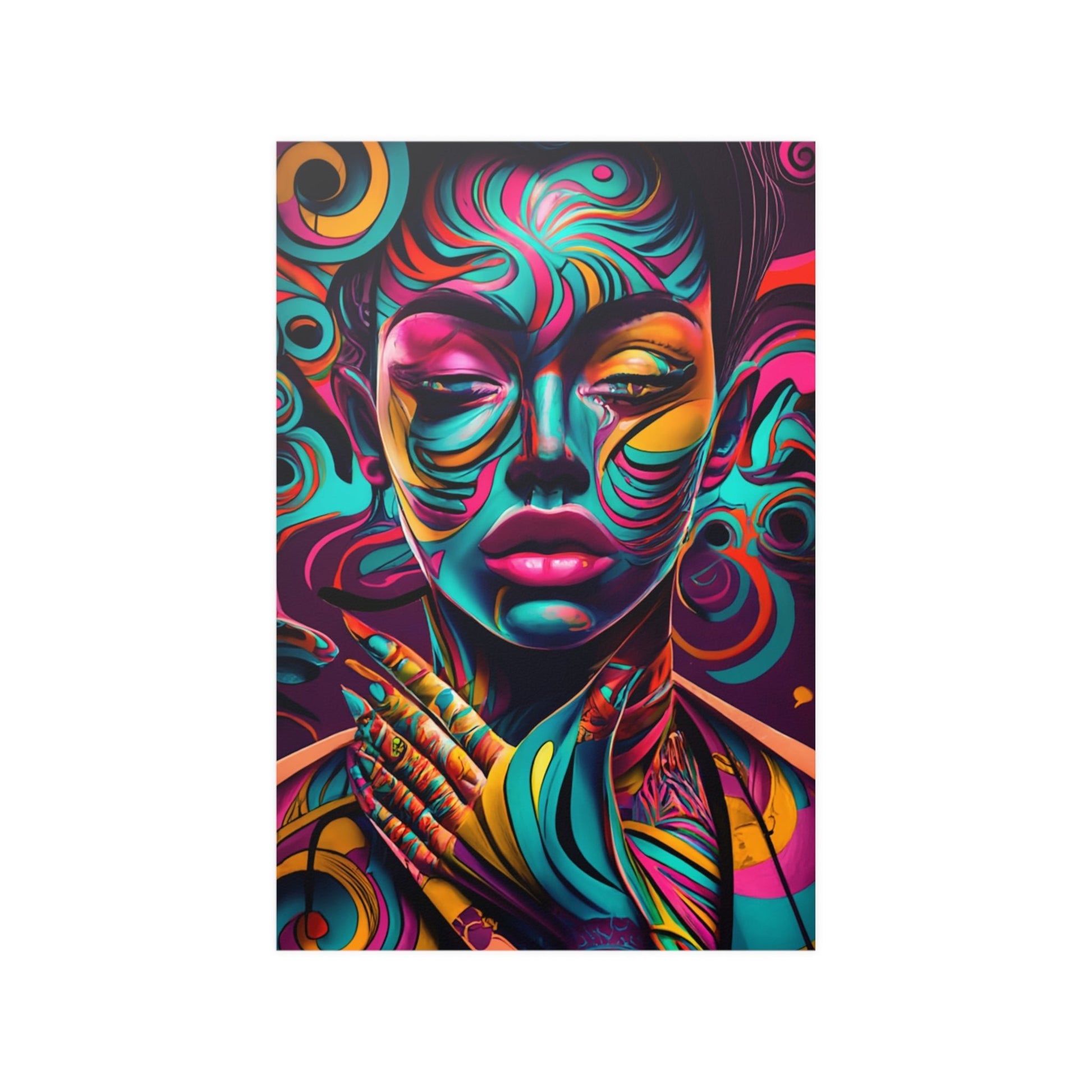 Psychedelic Mural Paint Poster - Colorwink