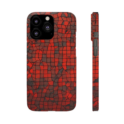 Red & Black Cubes Snap Case - Colorwink