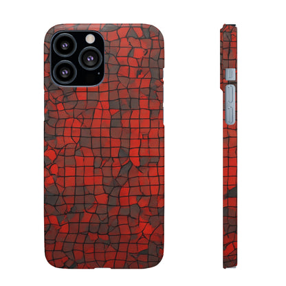 Red & Black Cubes Snap Case - Colorwink