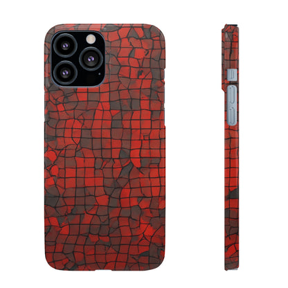 Red & Black Cubes Snap Case - Colorwink