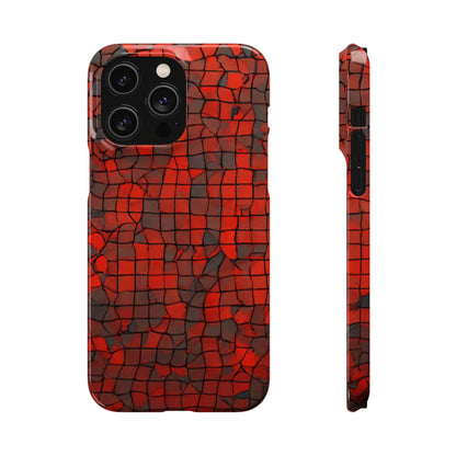 Red & Black Cubes Snap Case - Colorwink