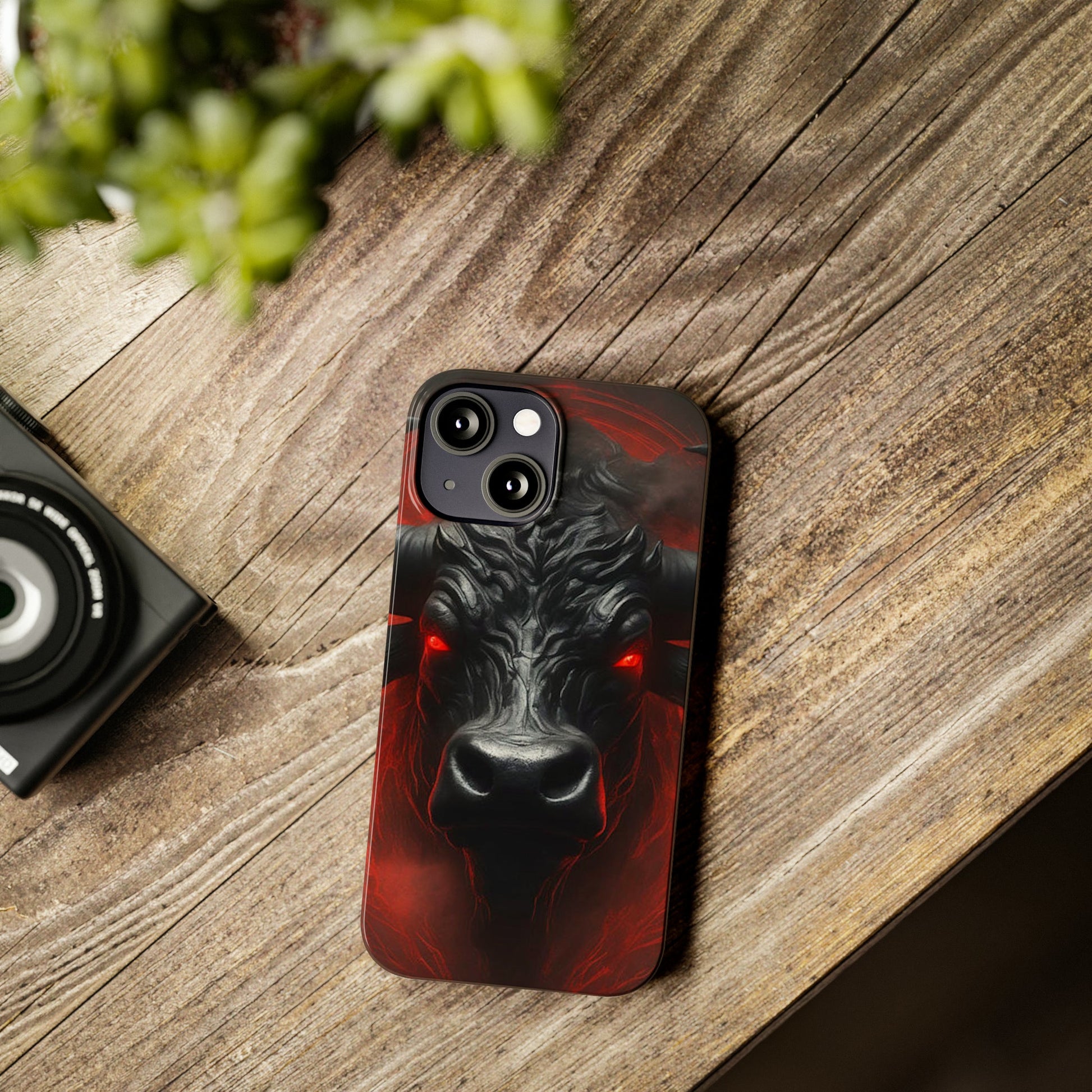 Red Eye Bull Slim Phone Case - Colorwink