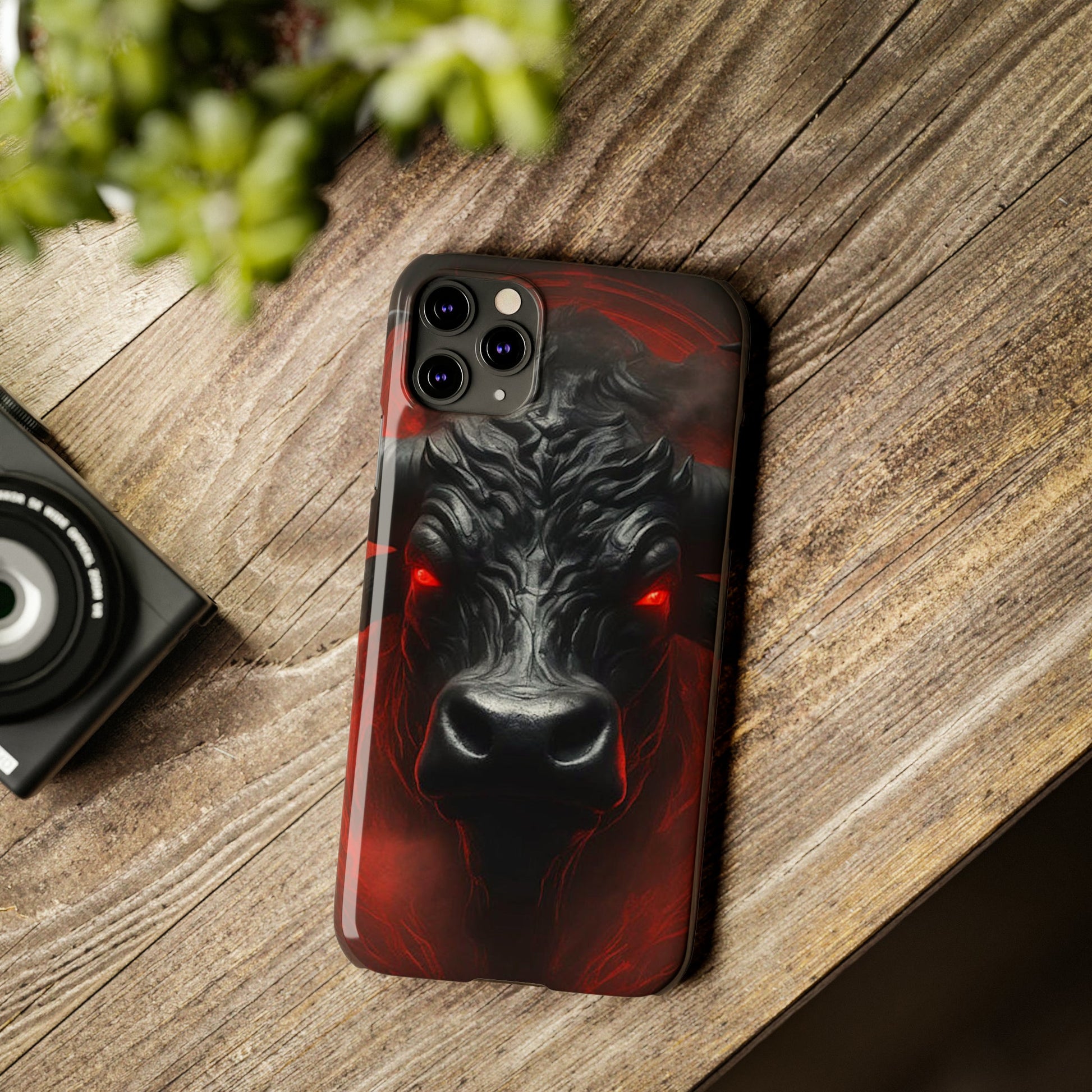 Red Eye Bull Slim Phone Case - Colorwink