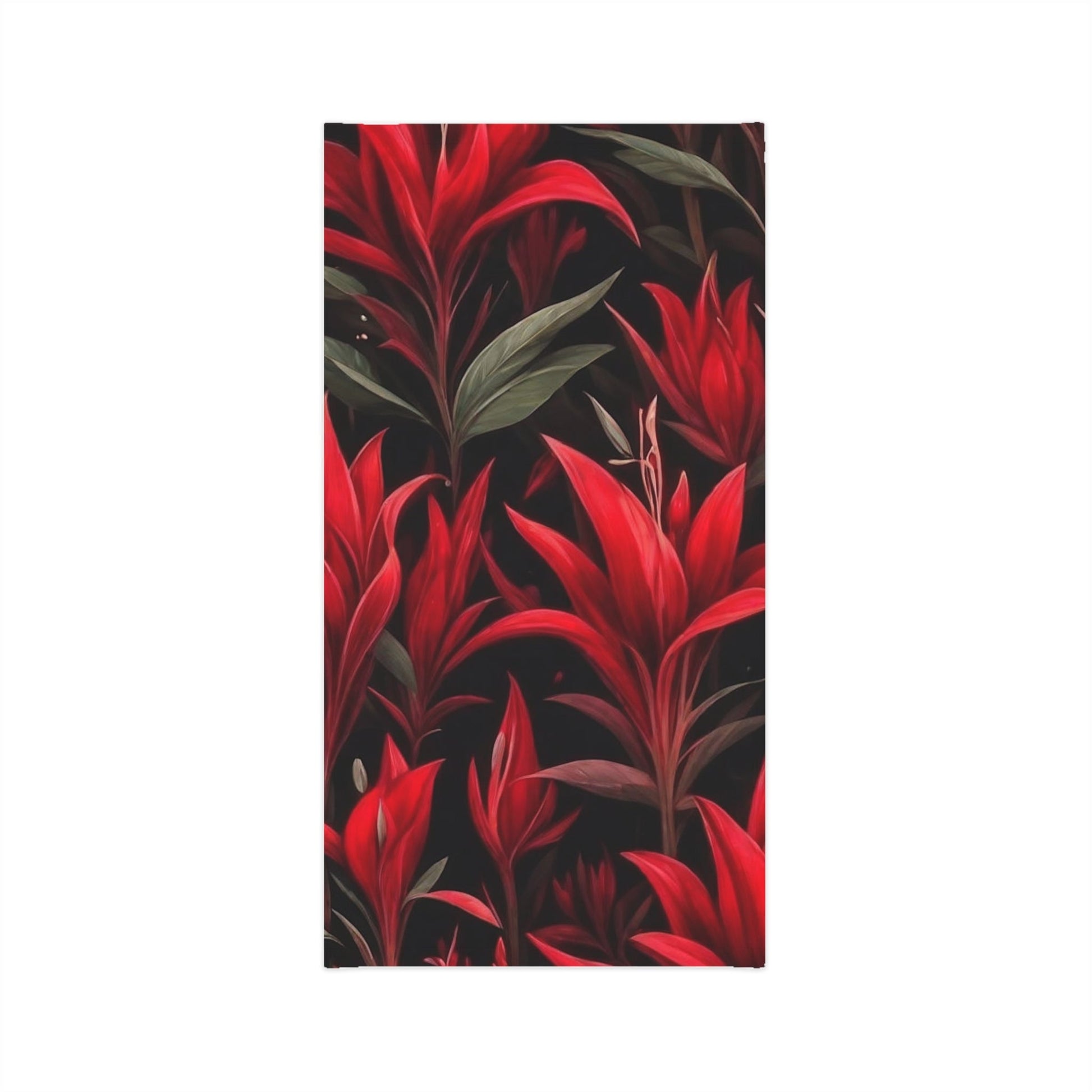 Red Floral Art Neck Gaiter - Colorwink