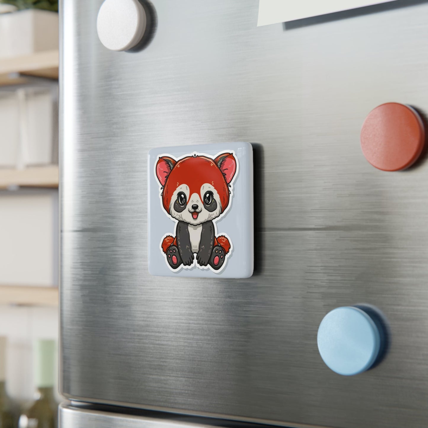 Red Panda Fridge Magnet - Colorwink