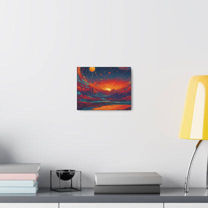 Red Sky Art Canvas - Colorwink