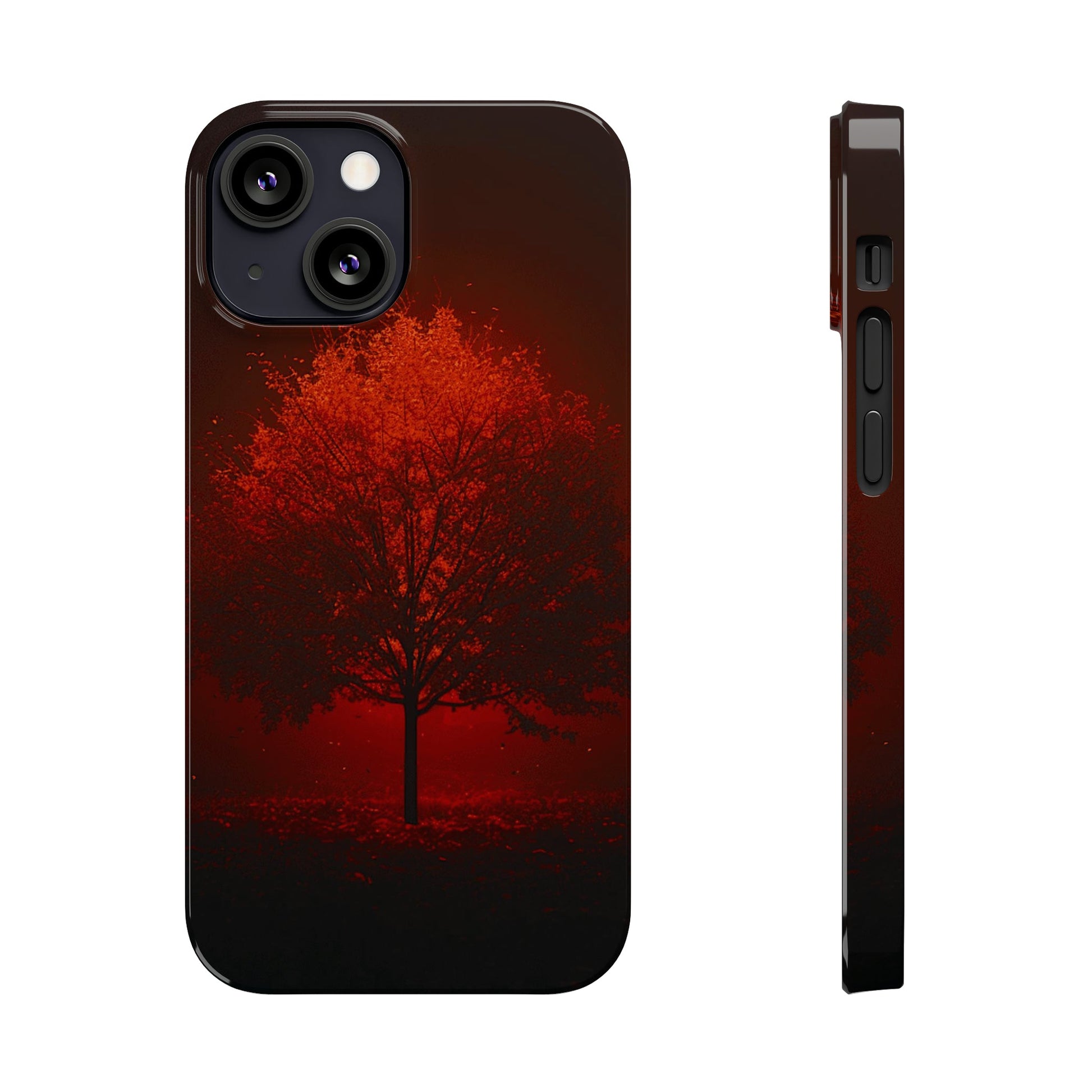 Red Tree Slim Phone Case - Colorwink