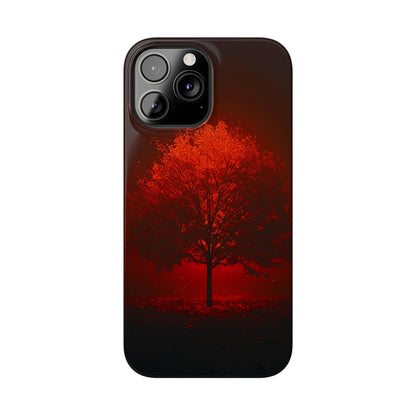 Red Tree Slim Phone Case - Colorwink