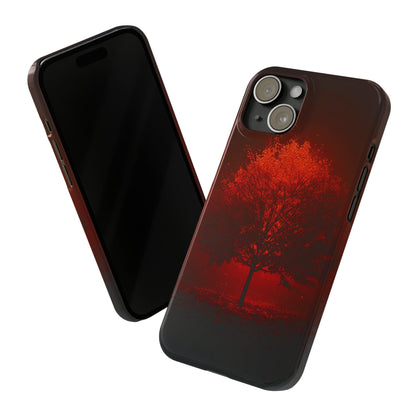 Red Tree Slim Phone Case - Colorwink