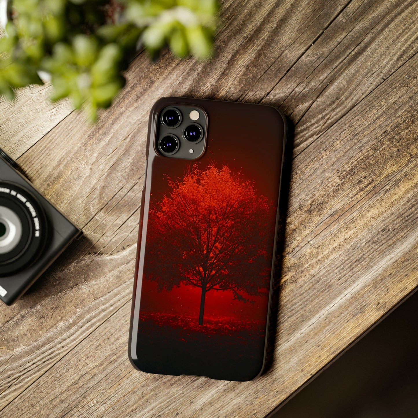 Red Tree Slim Phone Case - Colorwink