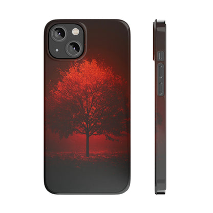 Red Tree Slim Phone Case - Colorwink