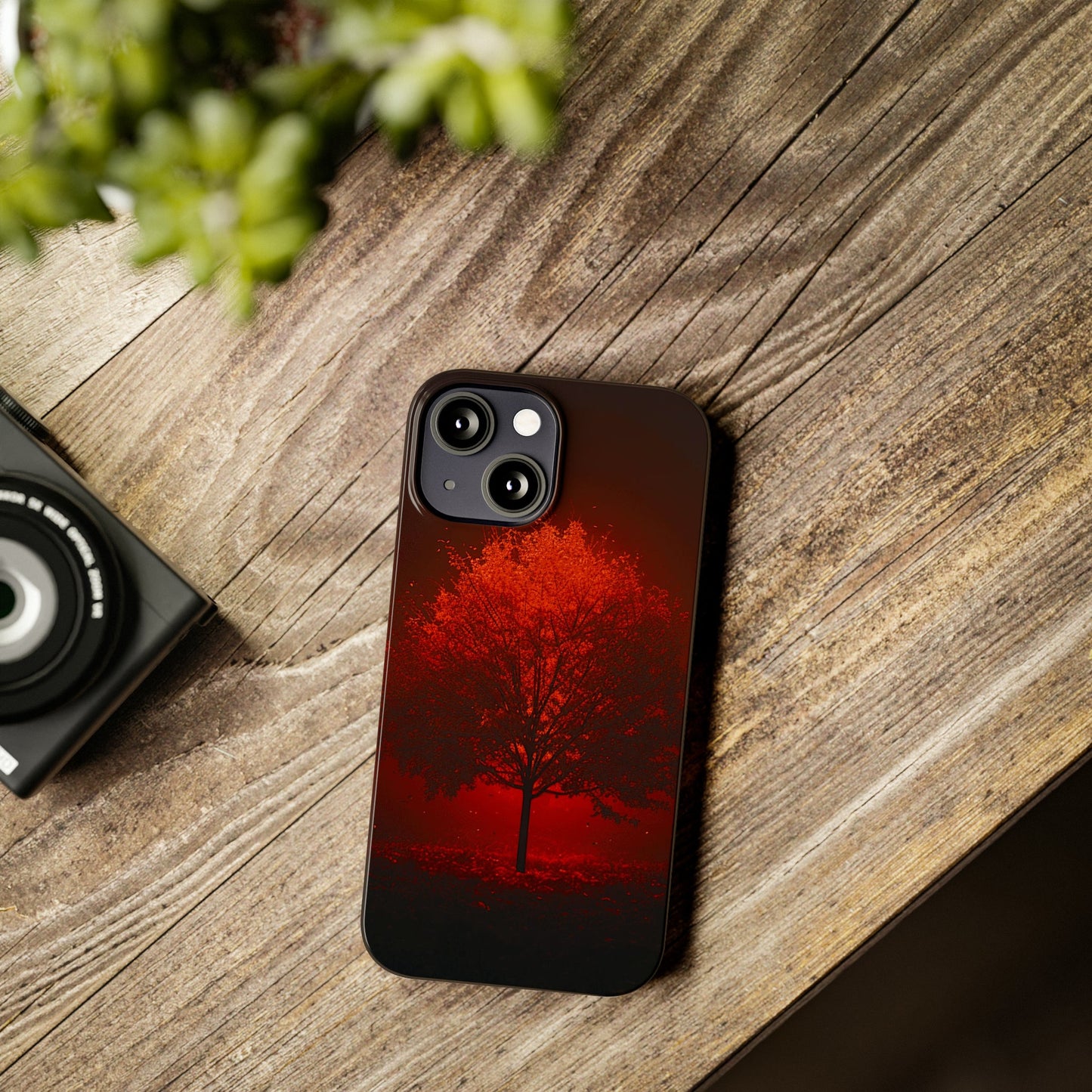 Red Tree Slim Phone Case - Colorwink