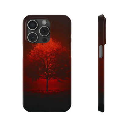 Red Tree Slim Phone Case - Colorwink