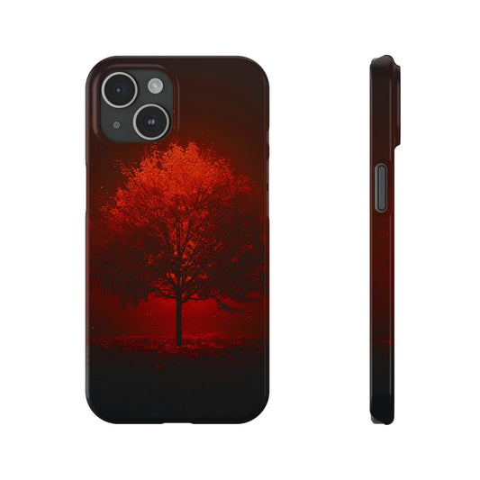 Red Tree Slim Phone Case - Colorwink