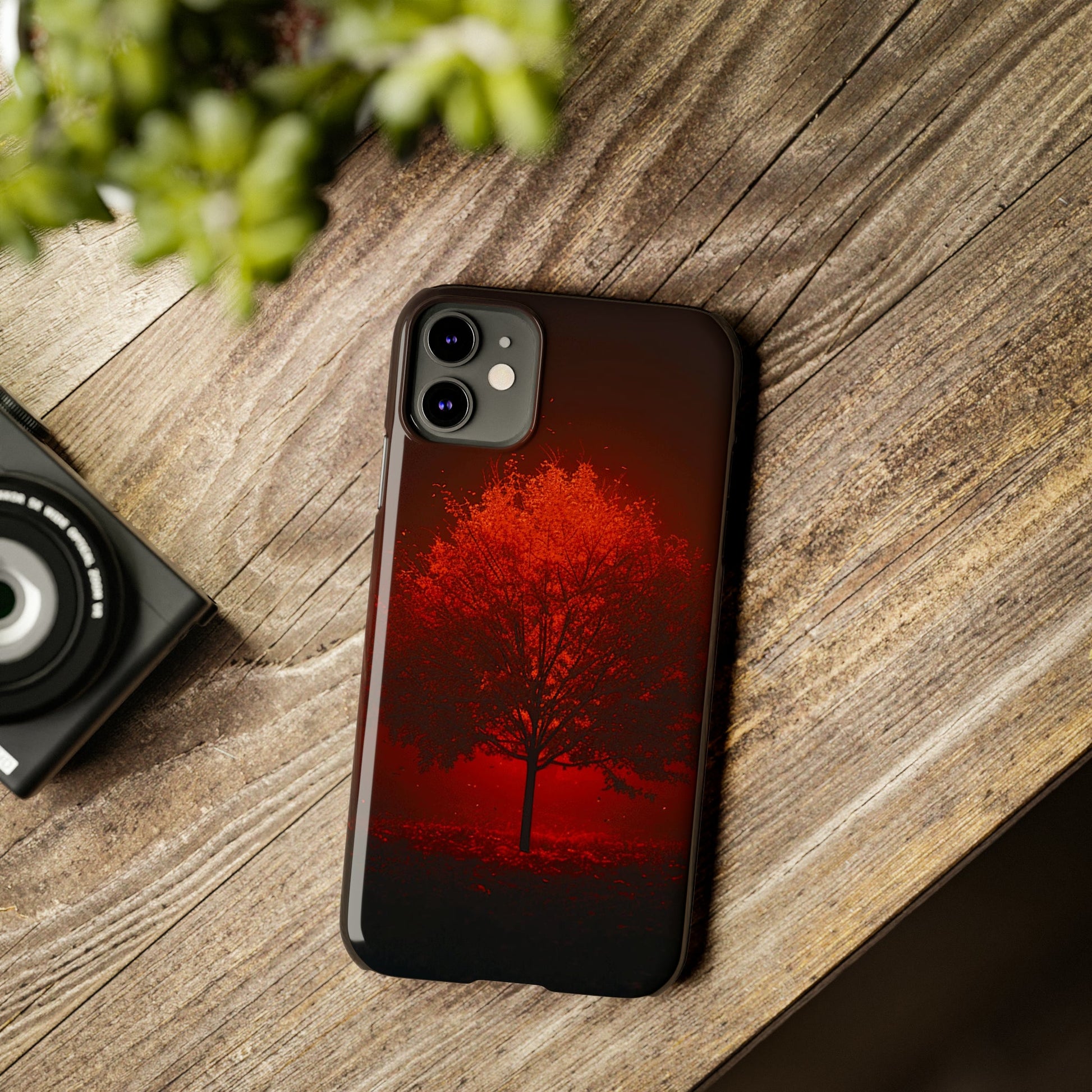 Red Tree Slim Phone Case - Colorwink