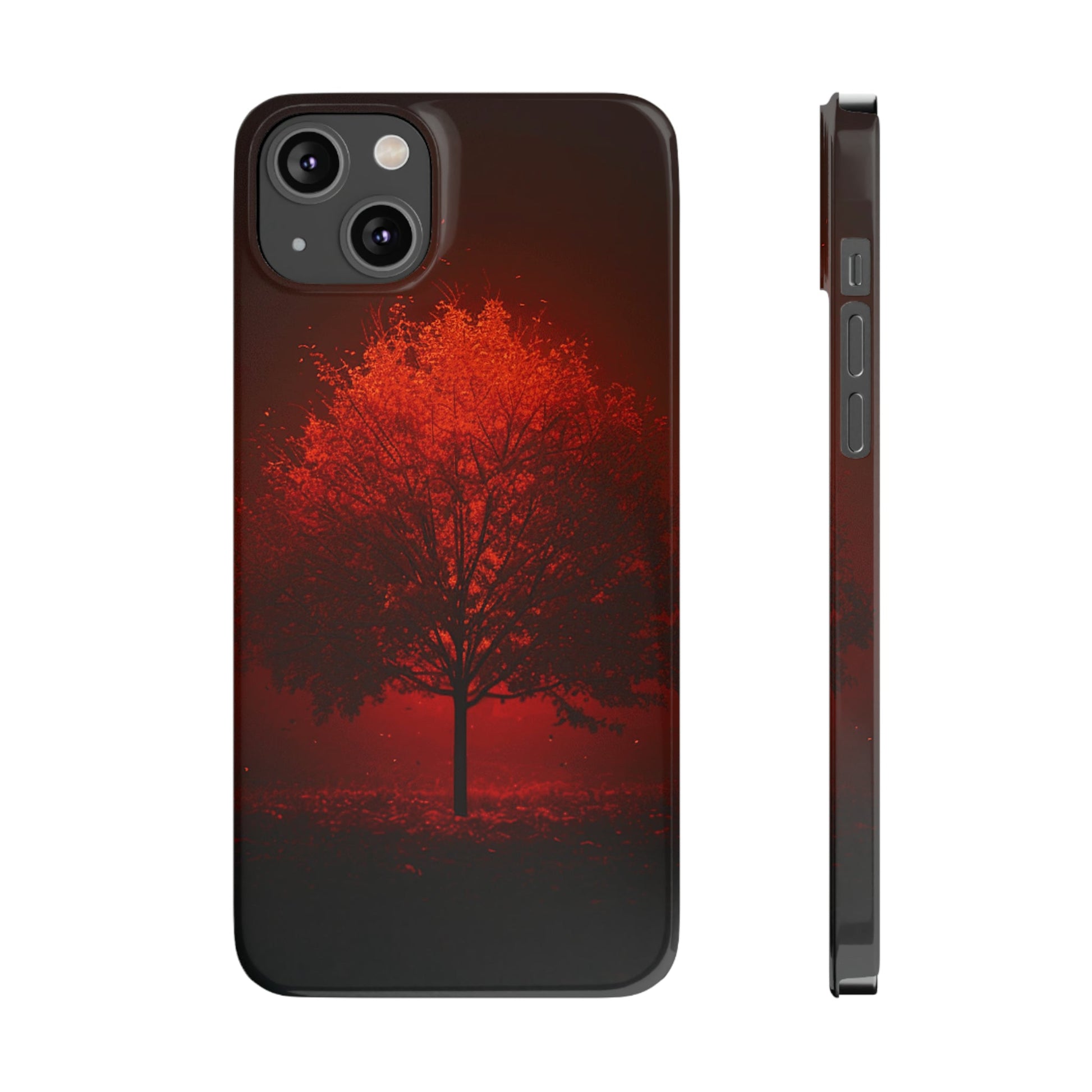 Red Tree Slim Phone Case - Colorwink