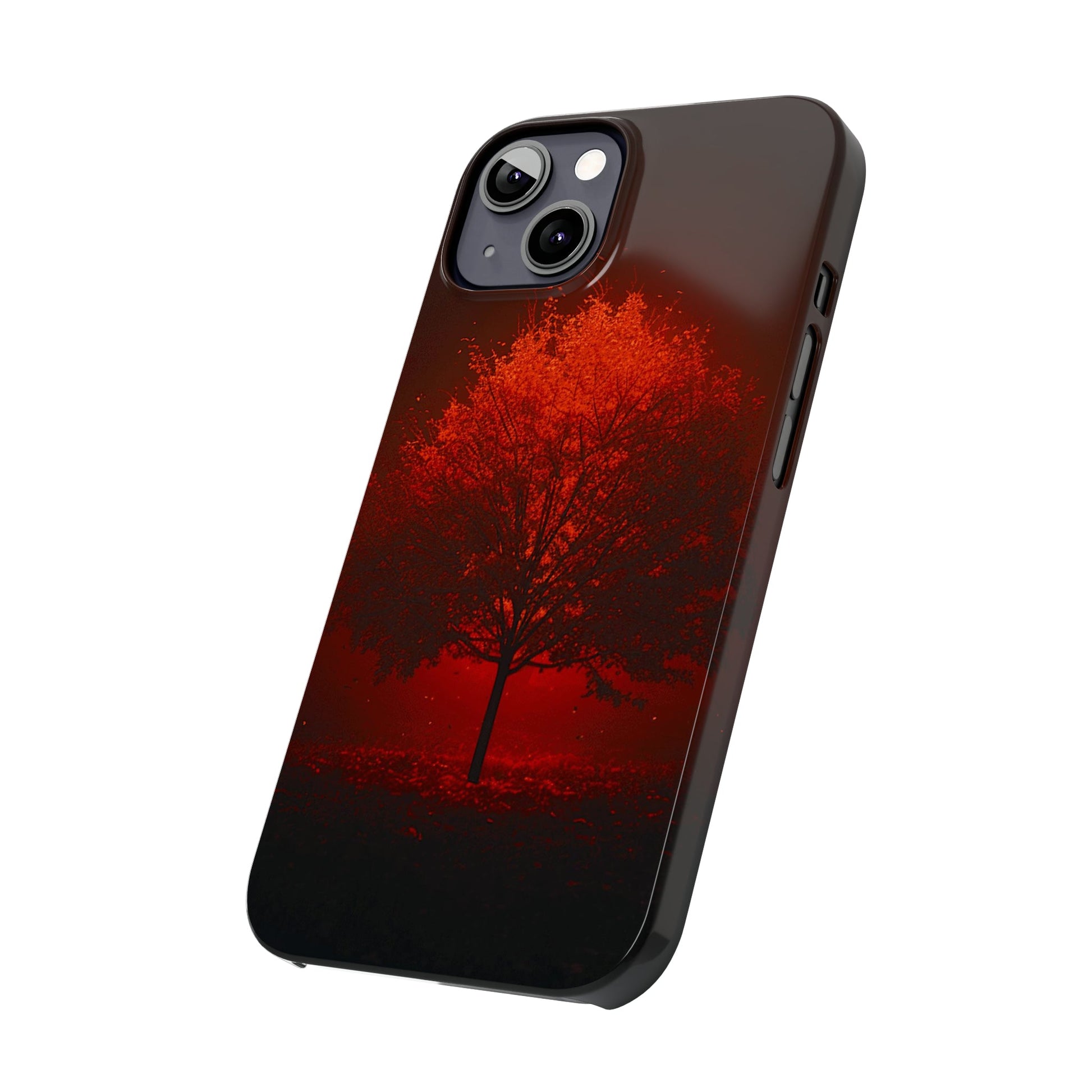 Red Tree Slim Phone Case - Colorwink