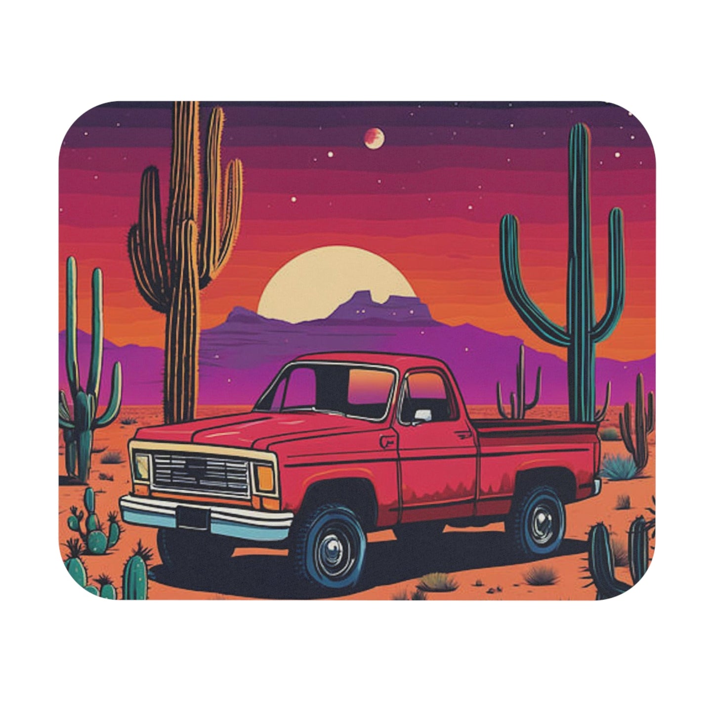 Red Truck Mouse Pad - Colorwink