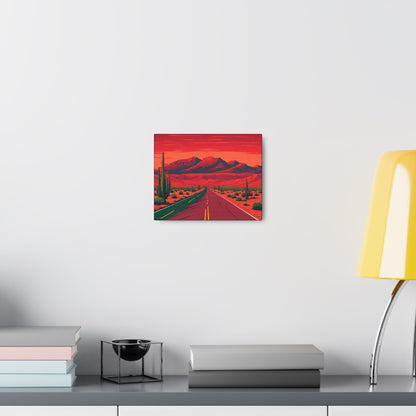 Red View Art Canvas - Colorwink