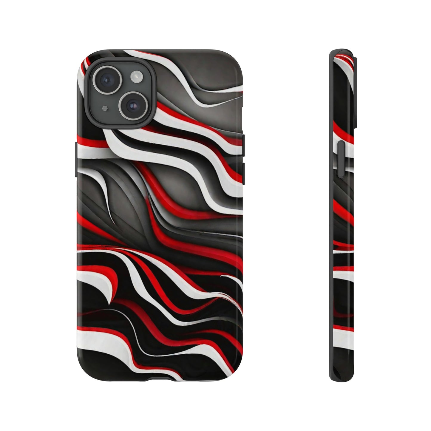 Red & White Satin Tough Case - Colorwink