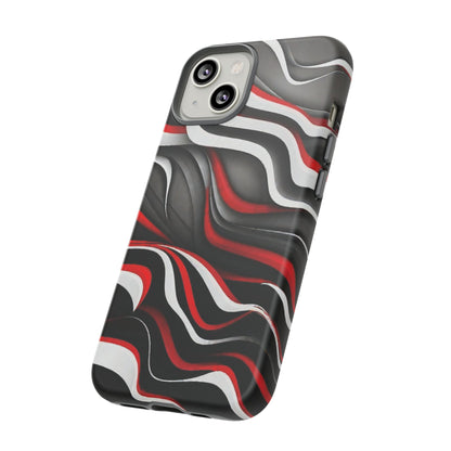 Red & White Satin Tough Case - Colorwink