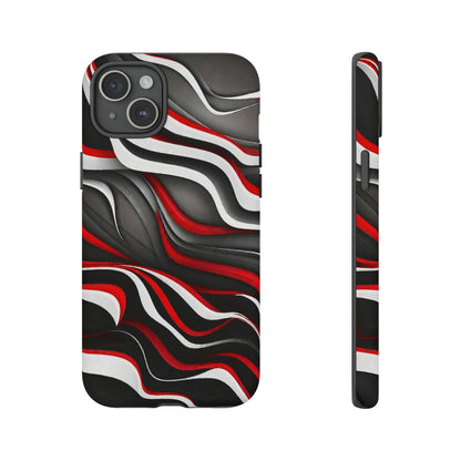 Red & White Satin Tough Case - Colorwink