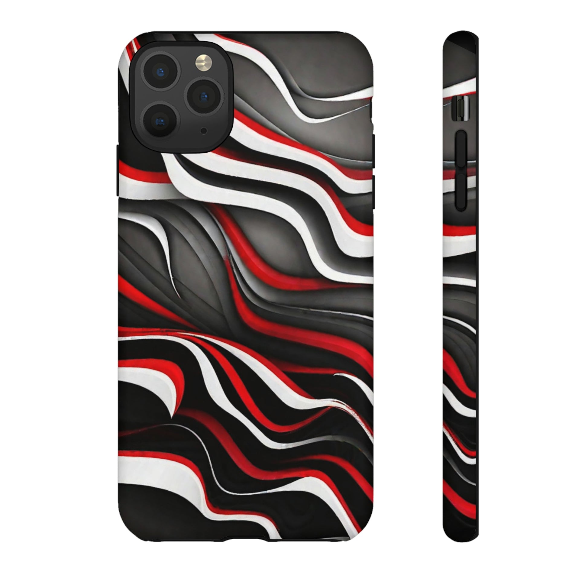 Red & White Satin Tough Case - Colorwink