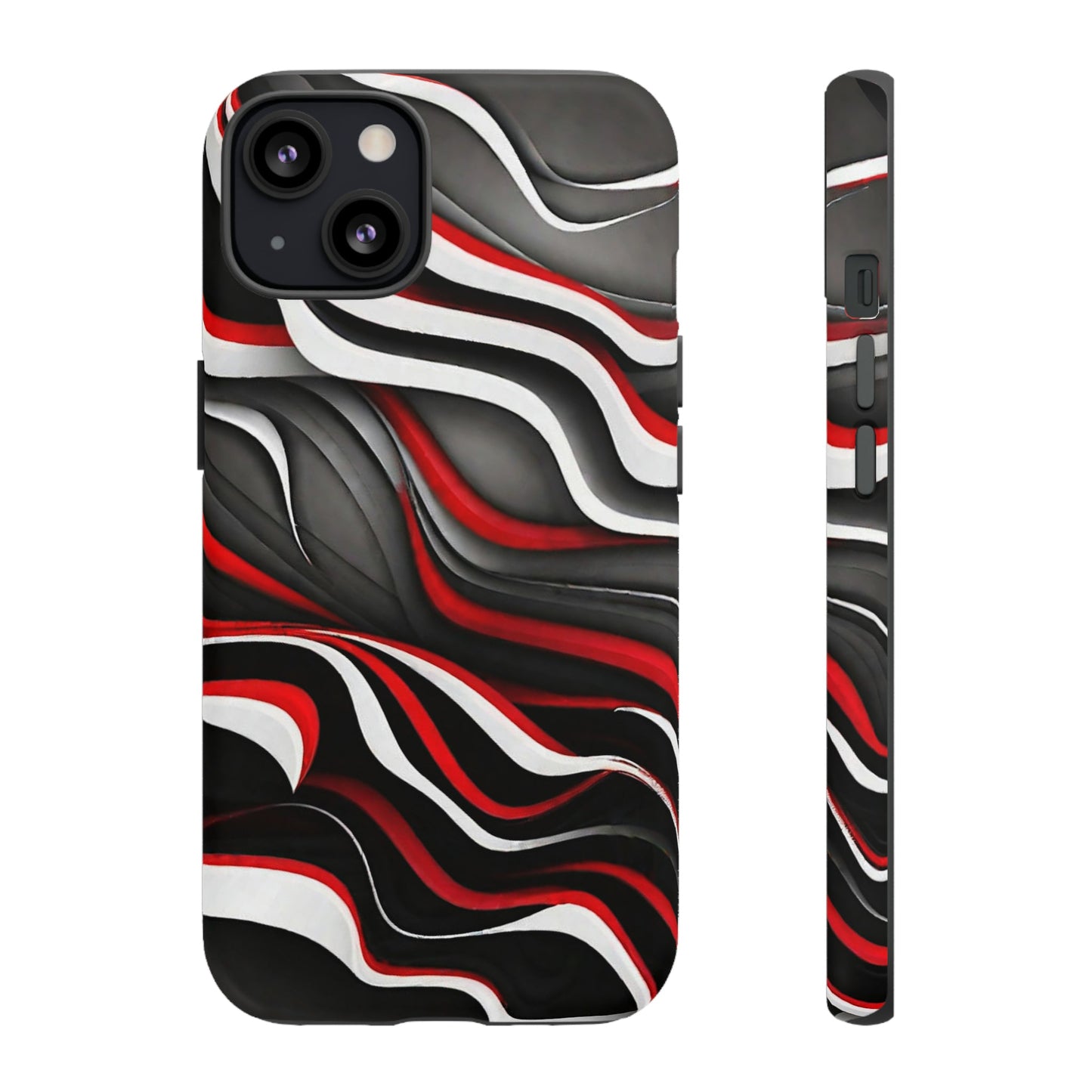 Red & White Satin Tough Case - Colorwink