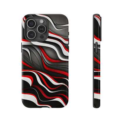 Red & White Satin Tough Case - Colorwink