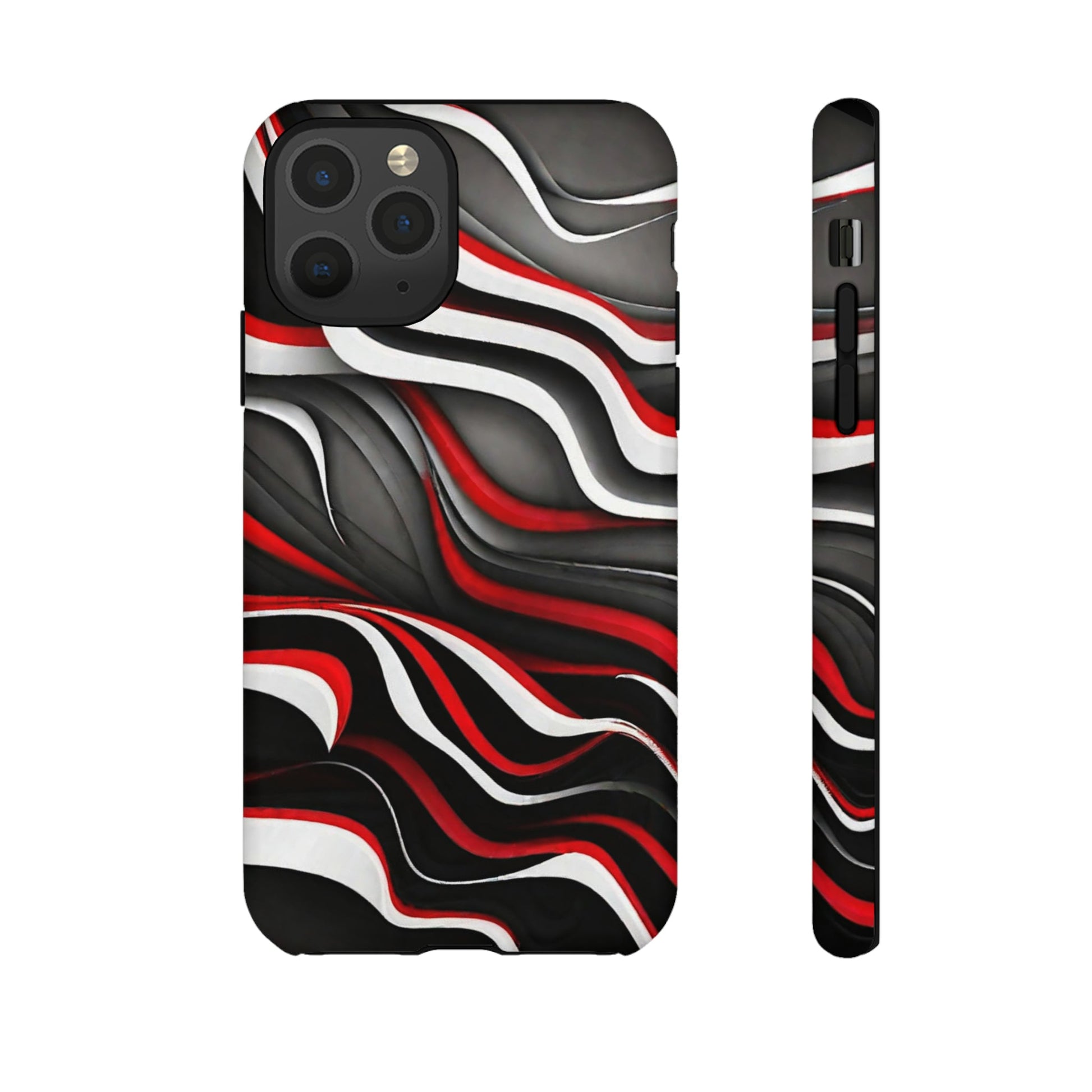 Red & White Satin Tough Case - Colorwink