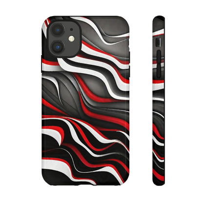 Red & White Satin Tough Case - Colorwink