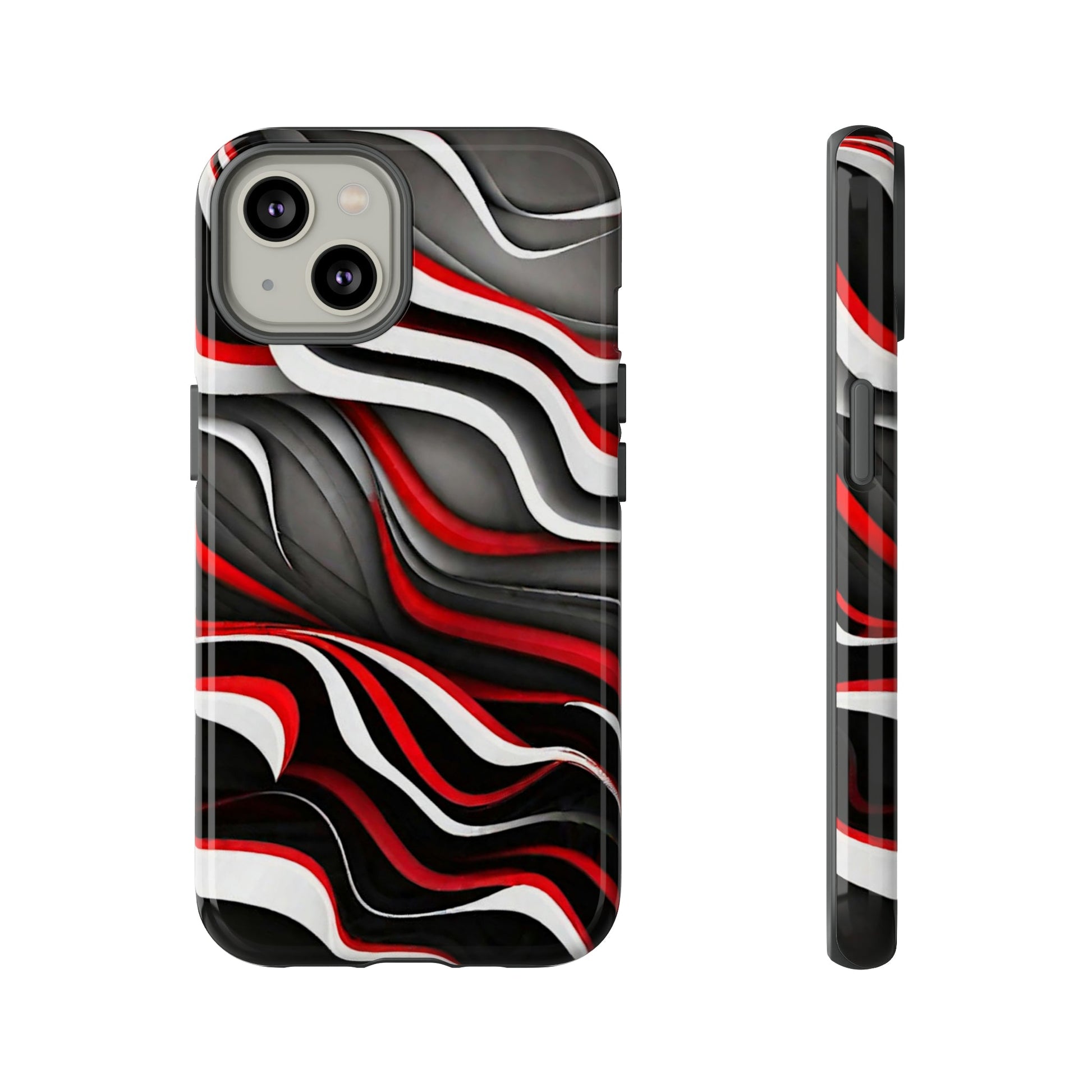 Red & White Satin Tough Case - Colorwink