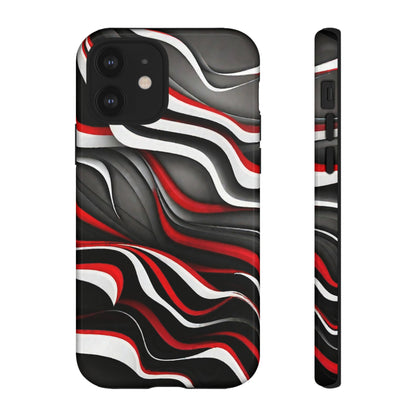 Red & White Satin Tough Case - Colorwink