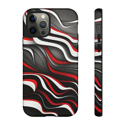 Red & White Satin Tough Case - Colorwink