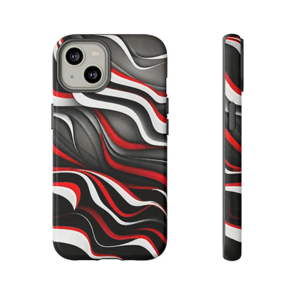 Red & White Satin Tough Case - Colorwink