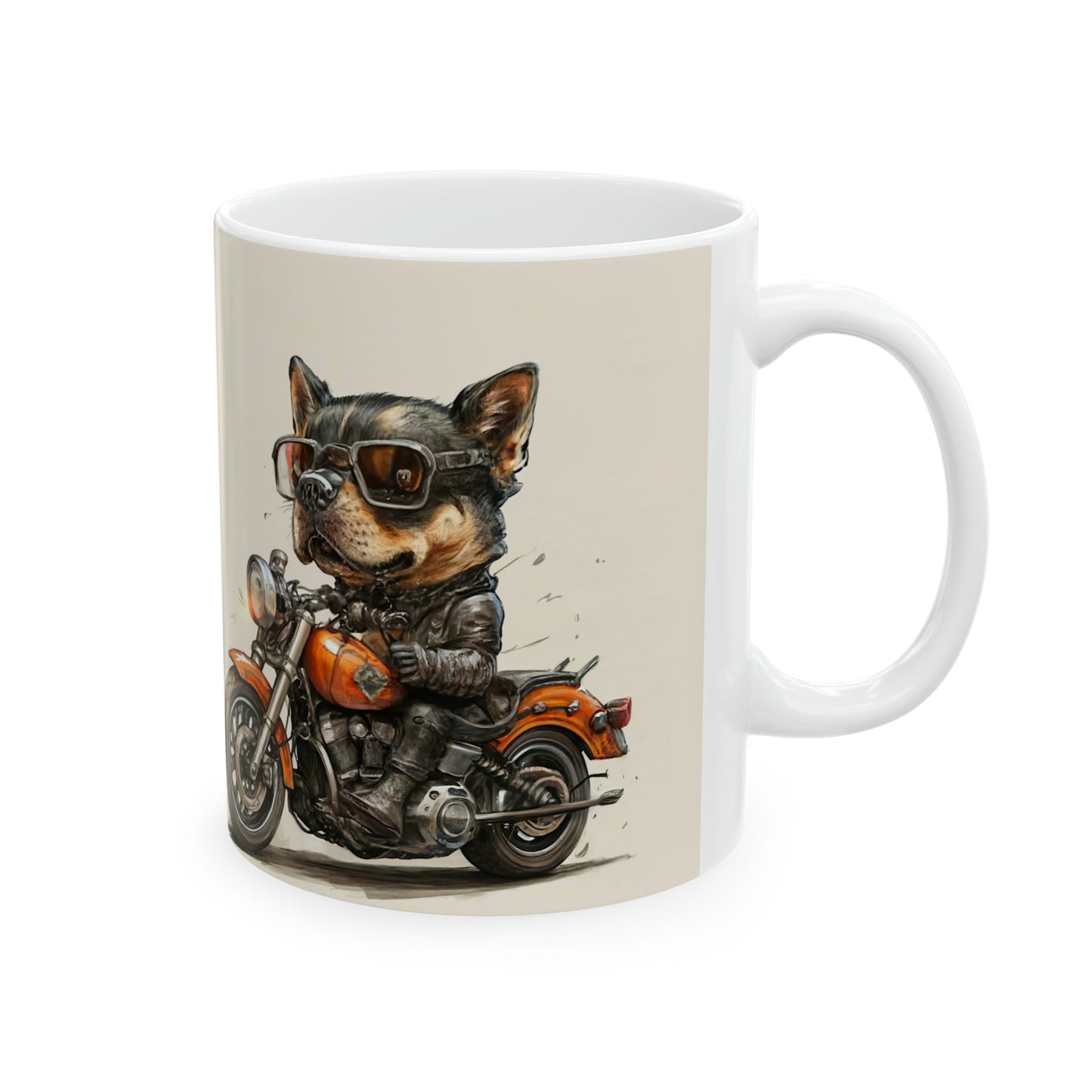 Rider Puppy Ceramic Mug - Colorwink