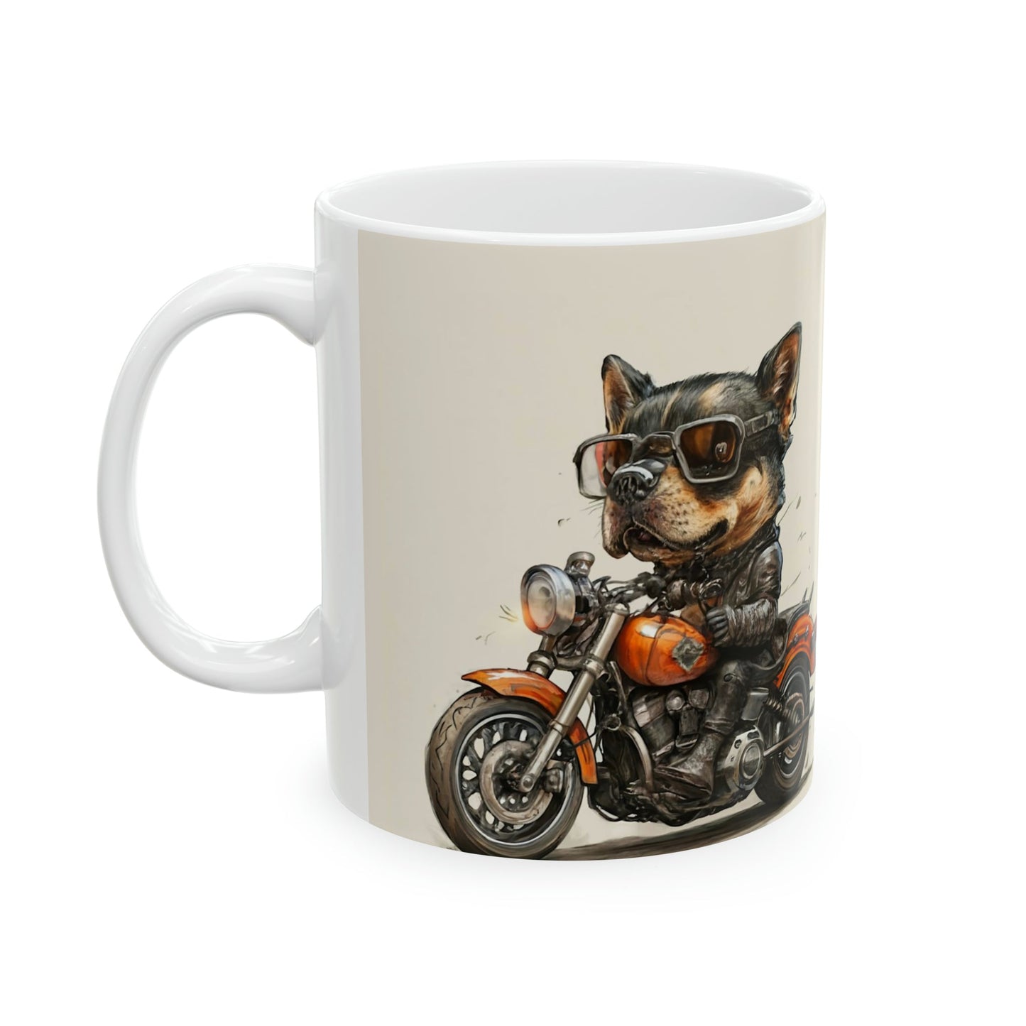 Rider Puppy Ceramic Mug - Colorwink