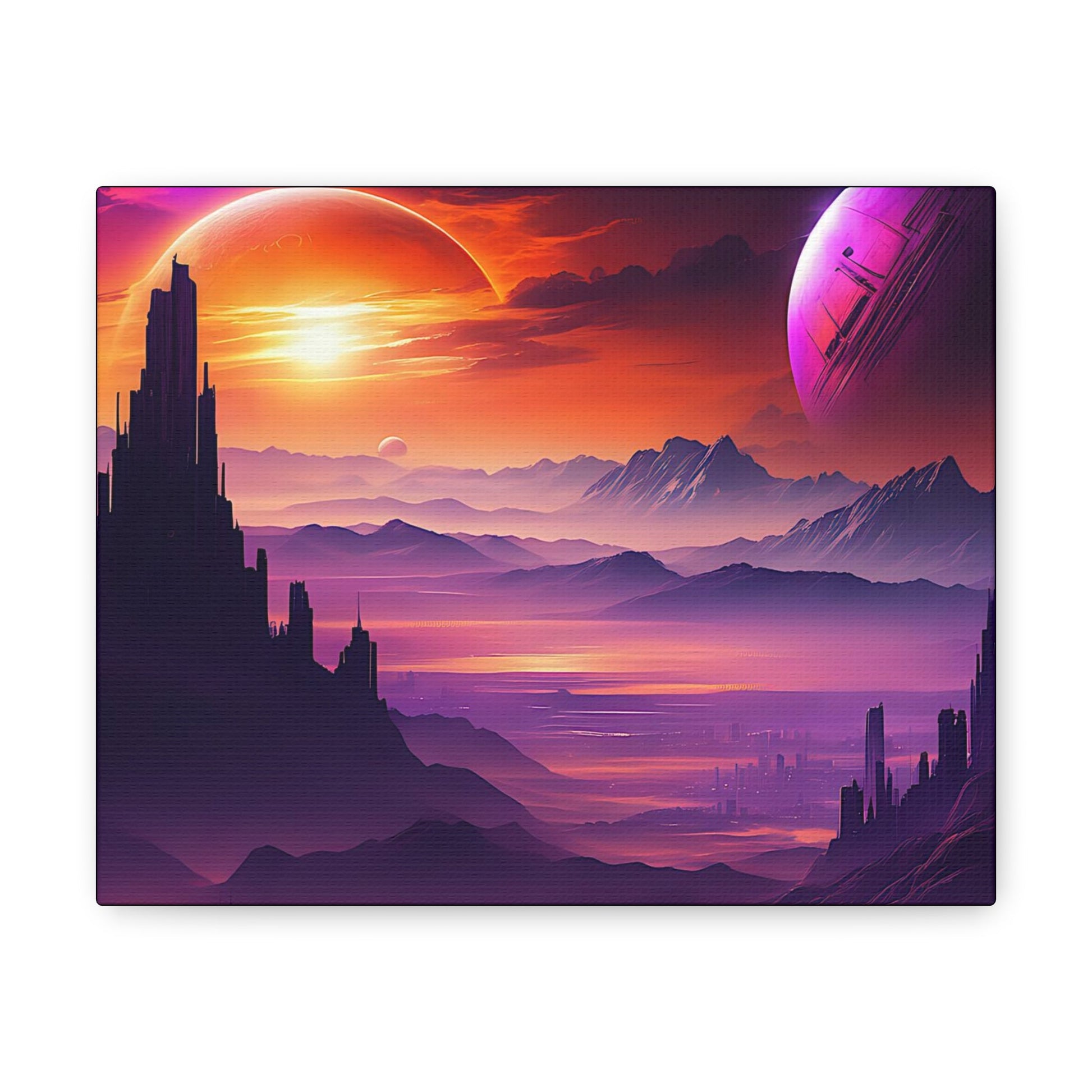 Scifi Space View Canvas - Colorwink