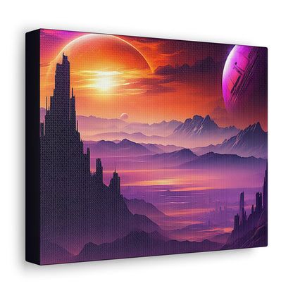 Scifi Space View Canvas - Colorwink