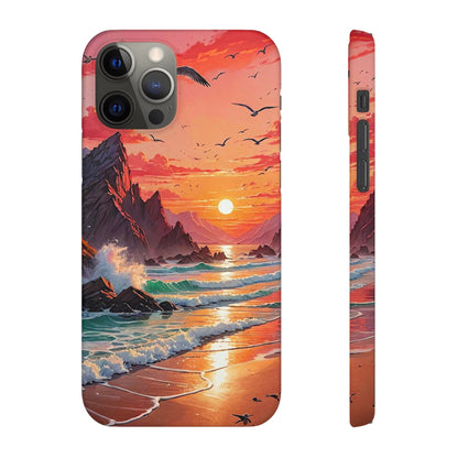 Seagull Sunset Art Snap Case - Colorwink