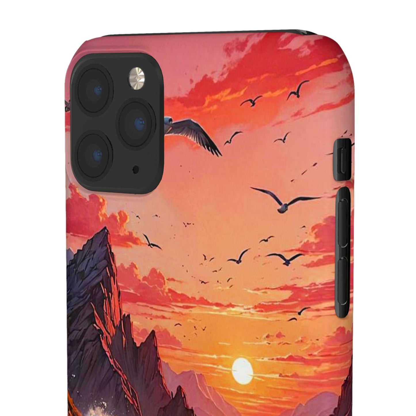 Seagull Sunset Art Snap Case - Colorwink