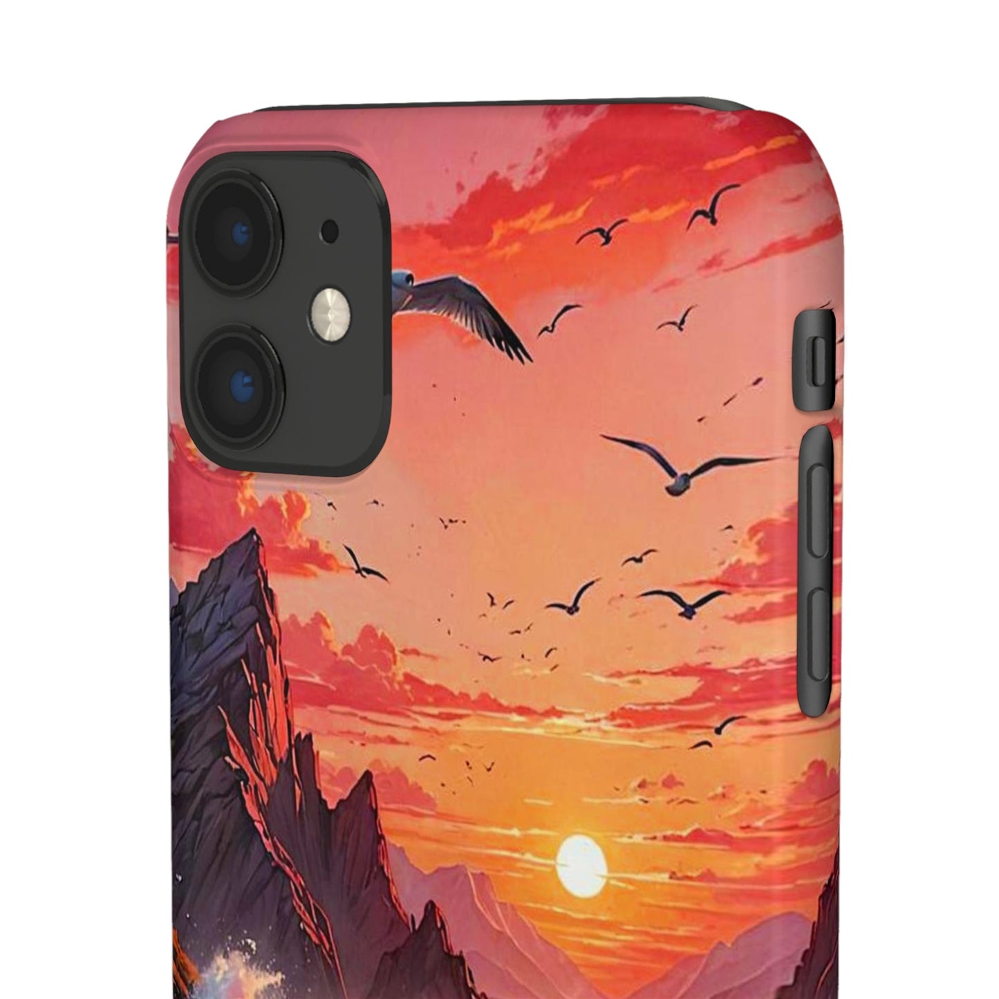 Seagull Sunset Art Snap Case - Colorwink