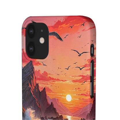 Seagull Sunset Art Snap Case - Colorwink