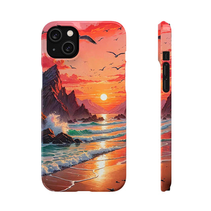 Seagull Sunset Art Snap Case - Colorwink