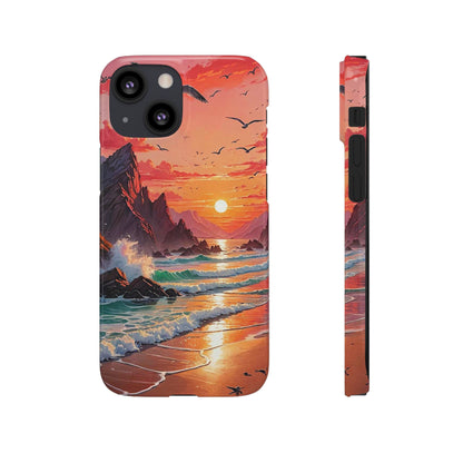 Seagull Sunset Art Snap Case - Colorwink