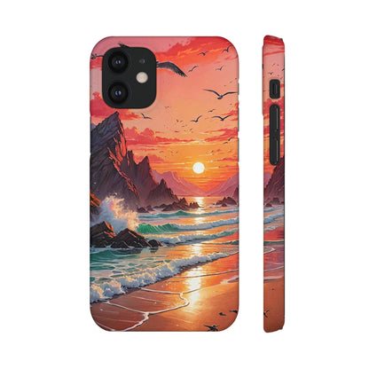 Seagull Sunset Art Snap Case - Colorwink